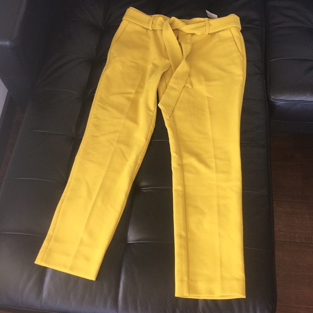 Yellow pants from The Loft